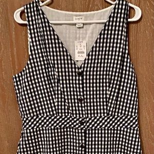 J.Crew Spring/Summer Gingham Dress NWT
